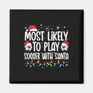 Íman Mais Propenso a Jogar Futebol com Papai Noel Natal