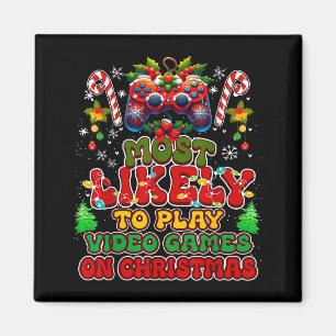 Íman Mais Propenso a Jogar Video Games no Natal Engraça