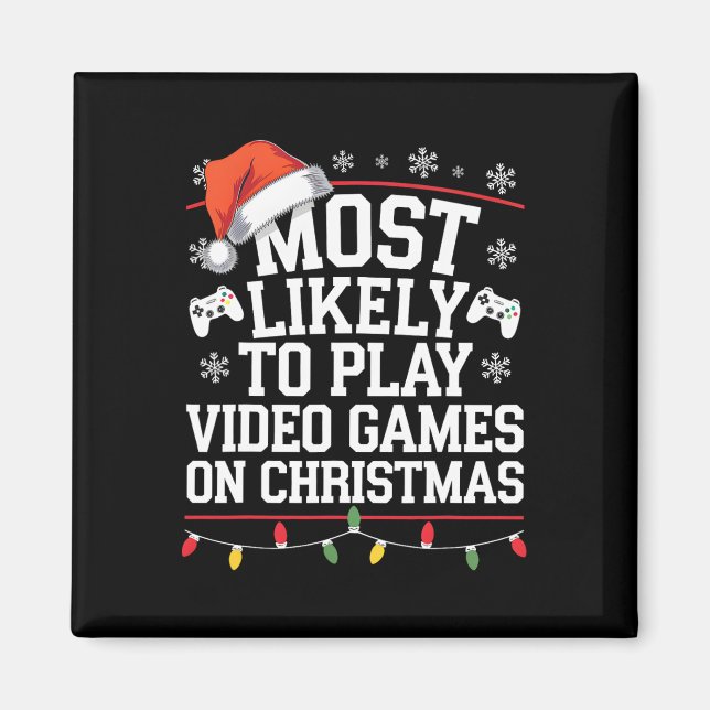 Íman Mais Propenso a Jogar Video Games no Vídeo de Nata (Frente)
