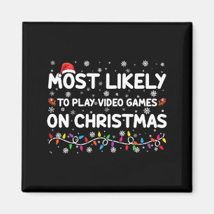 Íman Mais Propenso a Jogar Videojogos no Gamer de Natal