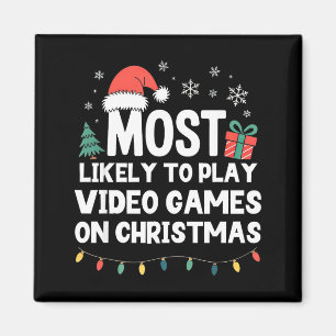 Íman Mais Propenso a Jogar Videojogos no Gamer de Natal
