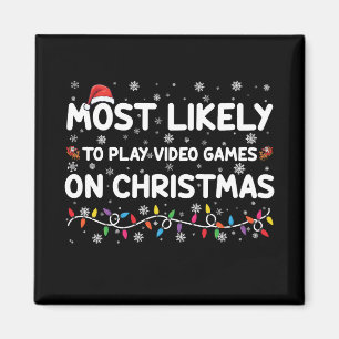 Íman Mais Propenso a Jogar Videojogos no Gamer de Natal