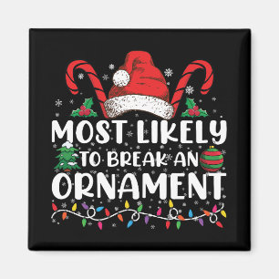 Íman Mais Propenso a Quebrar um Enfeite de Natal Famíli