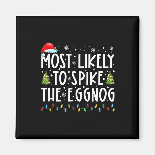 Íman Mais Propenso a Temperar o Eggnog Família Combinan (Frente)