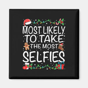 Íman Mais Propenso a Tirar Mais Selfies Família Natal