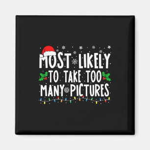 Íman Mais Propenso a Tirar Muitas Fotos Diversão Natal