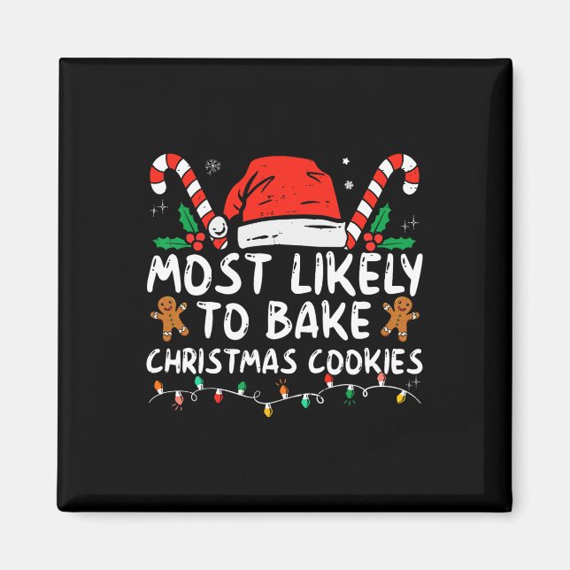 Íman Mais Provável A Assar De Biscoitos De Natal (Frente)