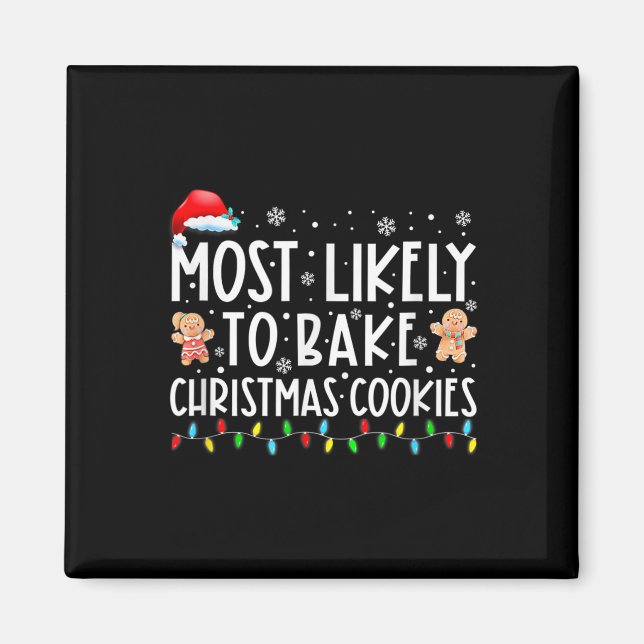 Íman Mais Provável A Assar De Biscoitos De Natal (Frente)