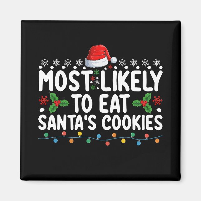 Íman Mais Provável a Comer os Biscoitos de Natal do Pap (Frente)