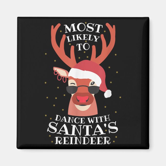 Íman Mais Provável Dançar Com Os Renais Do Papai Noel,N (Frente)