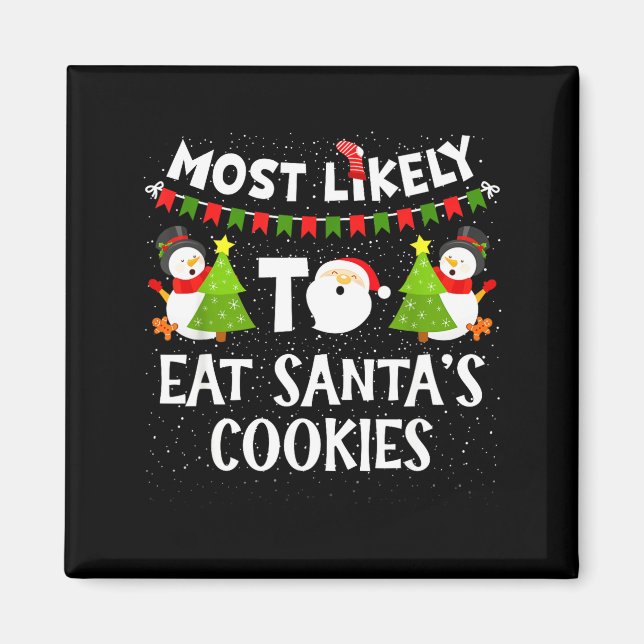Íman Mais Provável De Comer Os Biscoitos Do Papai Noel  (Frente)