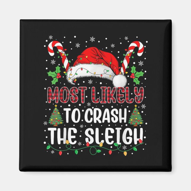 Íman Mais Provável de Crahe Sleigh Concurso de Natal em (Frente)