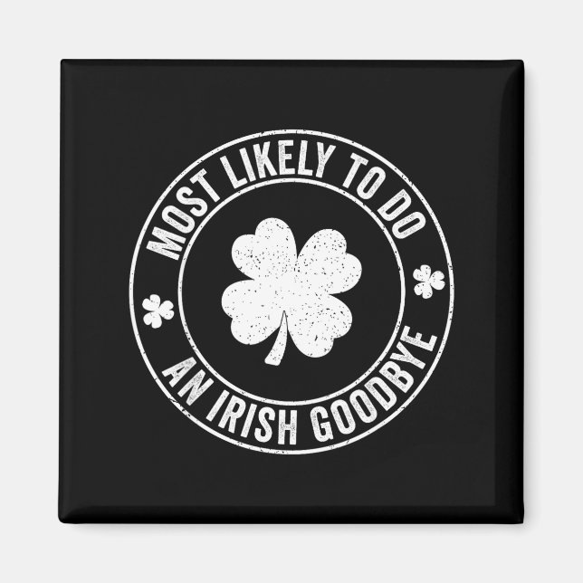 Íman Mais provável de fazer um adeus irlandês engraçado (Frente)