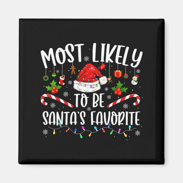 Íman Mais Provável de Ser o Favorito do Papai Noel Famí (Frente)