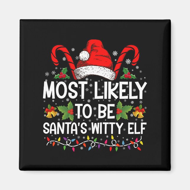 Íman Mais Provável de Ser o Natal do Elfo Engraçado do  (Frente)