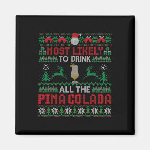 Íman Mais Provável Para Beber Todo O Cocktail Pina Cola