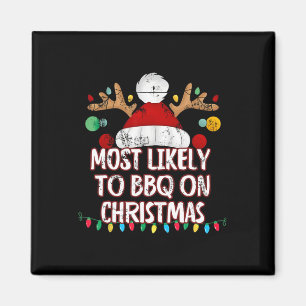 Íman Mais Provável Para Churrasco No Natal Engraçado Co