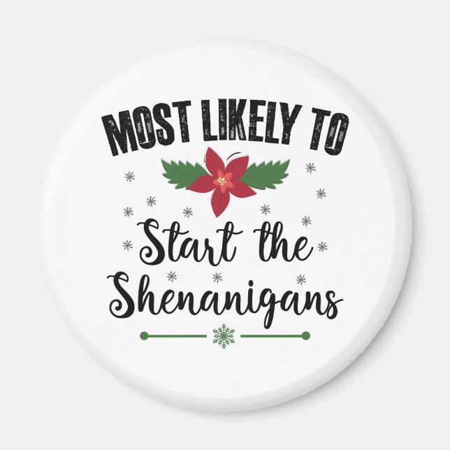 Íman Mais Provável Para Começar O Natal Dos Shenanigans (Frente)