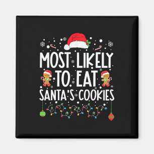 Íman Mais Provável Para Comer Cookies De Papai noel