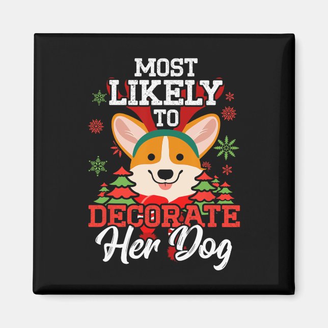 Íman Mais Provável Para Decorar Seu Pijama De Natal De  (Frente)