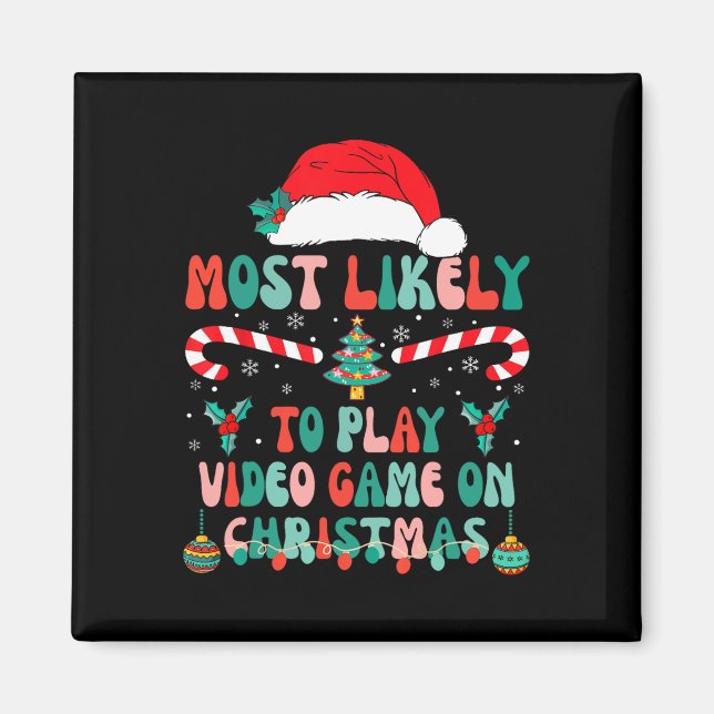 Íman Mais Provável Para Jogar Xmas De Vídeo Corresponde (Frente)