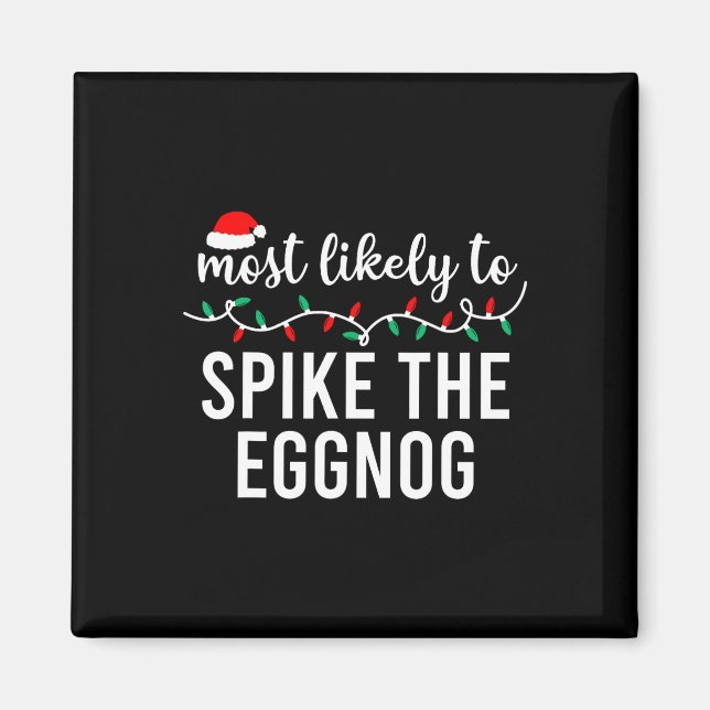 Íman Mais Provável Para O Pijama Familiar Fora De Natal (Frente)