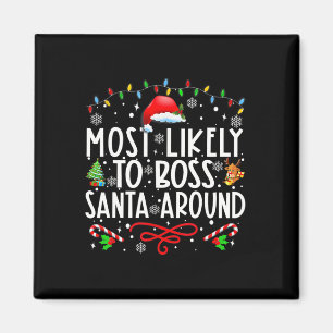 Íman Mais Provável Para Papais noeis Chefe Em Torno Da 