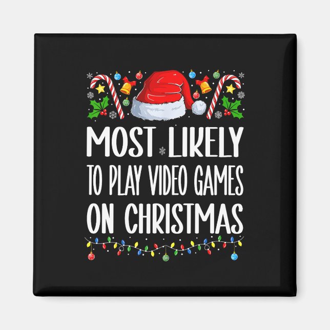Íman Mais Provável Para Tocar Videos games No Natal Eng (Frente)