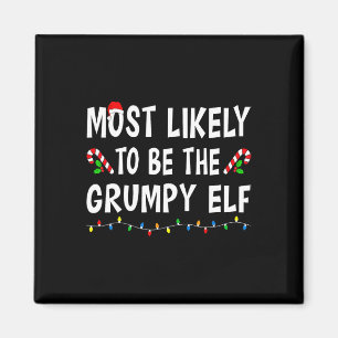 Íman Mais Provável Ser O Grumpy Elf Natal Divertido Fam