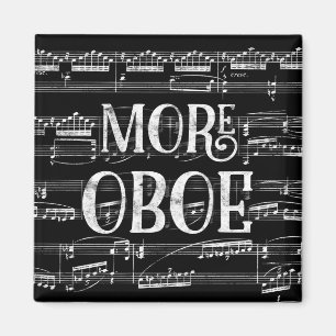 Íman Mais quadro de Oboe - música branca preta