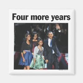 Íman Mais Quatro Anos Obama Magnet