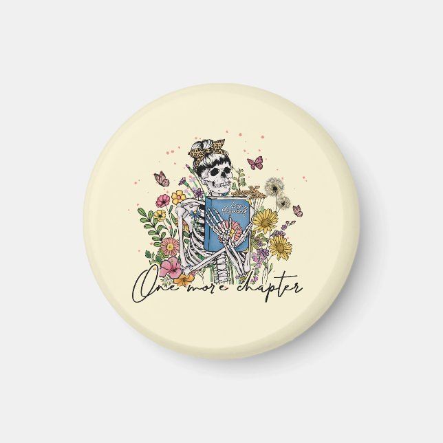 Íman Mais um Capítulo Esqueleto Floral (Frente)