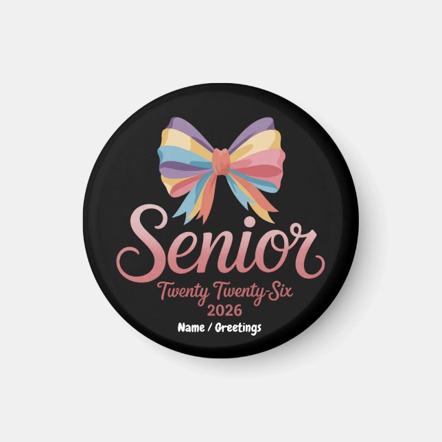 Íman Mais velho 2026 Coquete de Graduação do Arco Arco- (Frente)