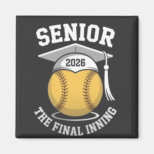 Íman Mais velho A Graduação Final De Softball Em 2026 (Frente)