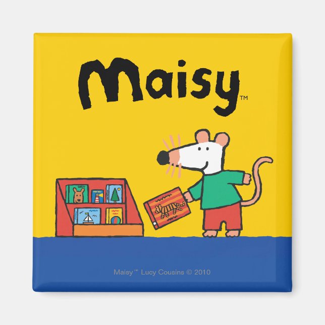 Íman Maisy com Livros de Biblioteca (Frente)
