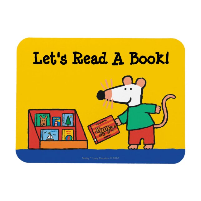 Íman Maisy com Livros de Biblioteca (Horizontal)