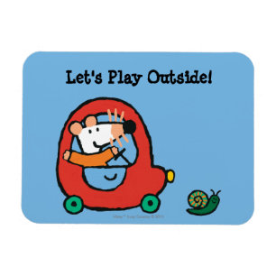 Íman Maisy conduz um carro vermelho bonito