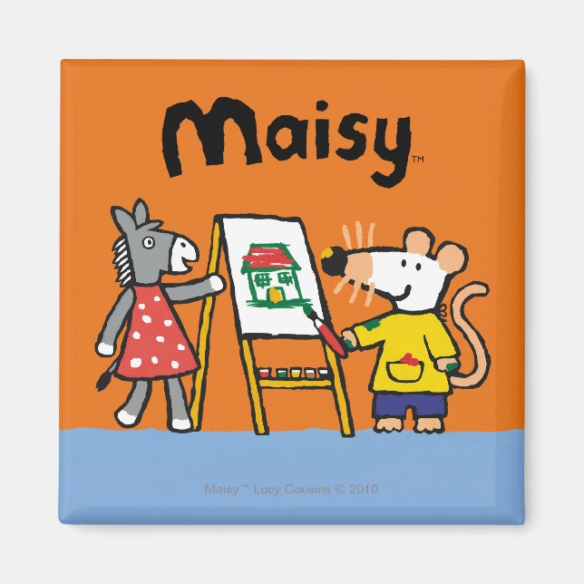 Íman Maisy e Dotty Paint na pré-escola (Frente)