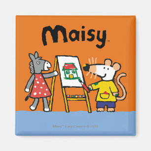 Íman Maisy e pintura Dotty no pré-escolar