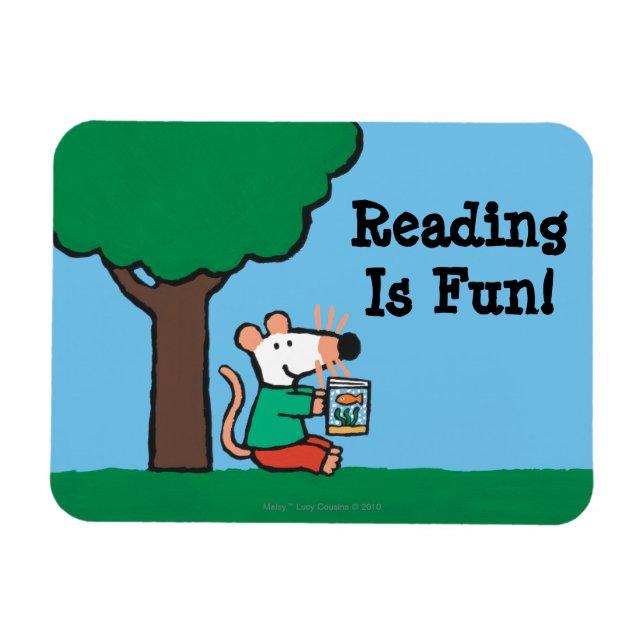 Íman Maisy Lê O Livro Da Biblioteca Lá Fora (Horizontal)