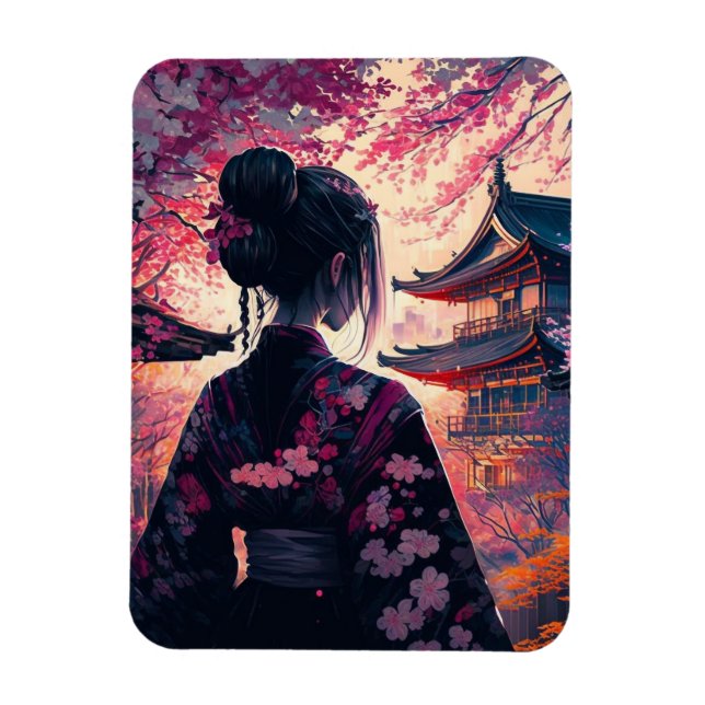 Íman Maja Kirschblüten - Flexibler Fotomagnet (Vertical)