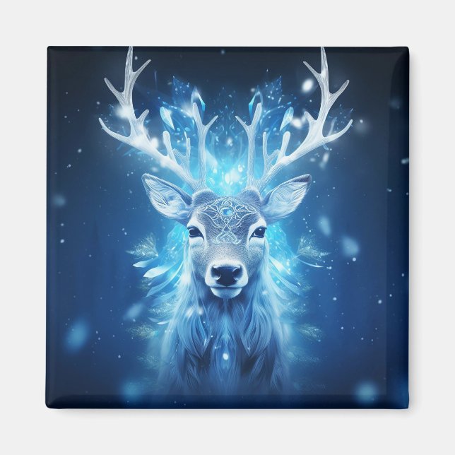 Íman Majestade do inverno - Deer (Frente)