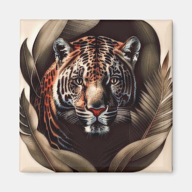 Íman Majestade Jaguar - Rei Da Selva (Frente)