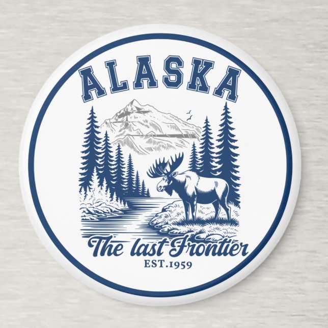 Íman Majestic Moose in Alaska Landscape (Criador carregado)