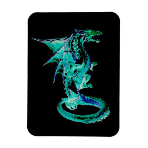 Íman Majestoso Dragão Azul do Mar Criatura Mítica