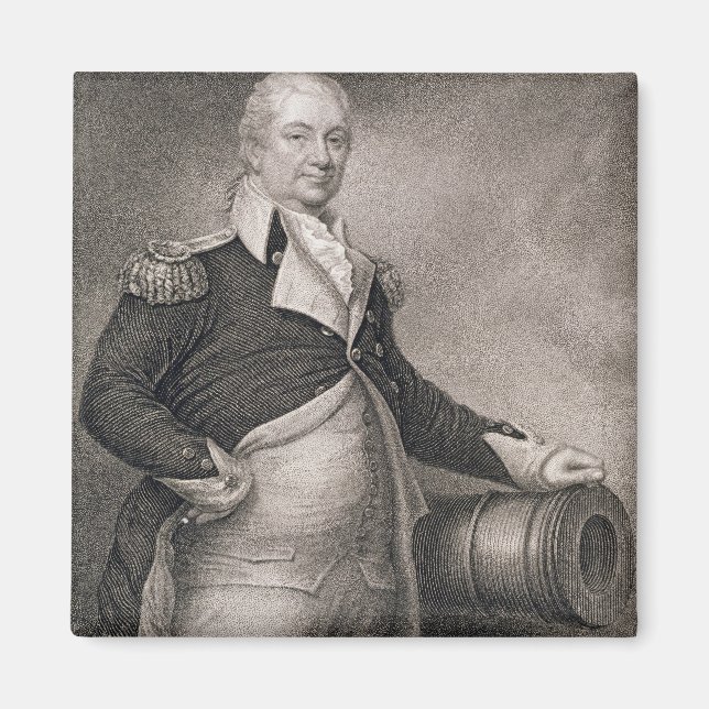 Íman Major-General Henry Knox (1750-1806) gravado por J (Frente)