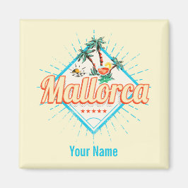 Íman Majorca Balearic Island Retro Parrot Vintage