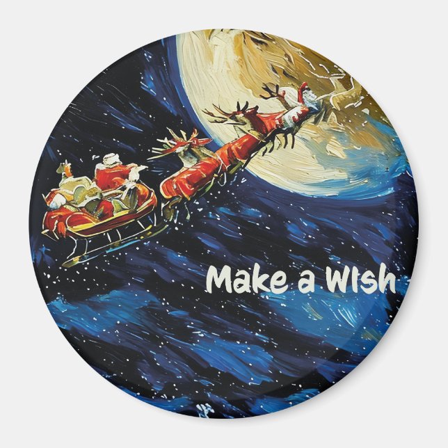 Íman Make a Wish magnet, Christmas small gift (Frente)