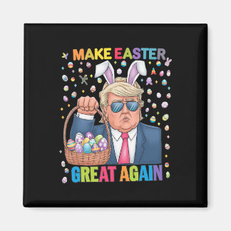Íman Make Easter Great Again Funny Trump Bunny Spring H
