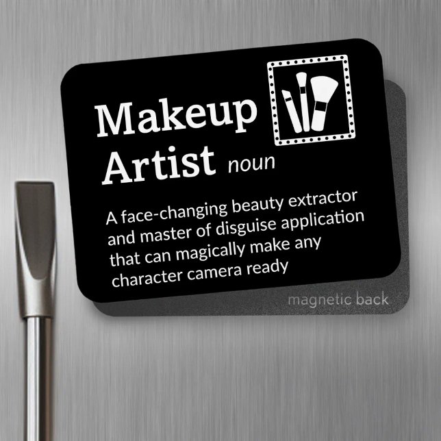 Íman Makeup Artist Definition - Film Crew 3" x 4" Flex (Criador carregado)